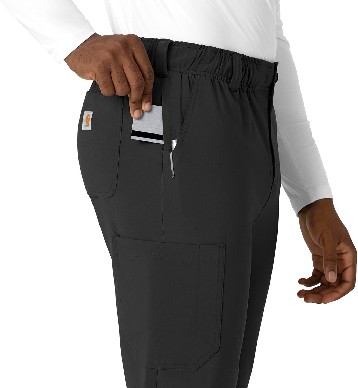 image:imageCarhartt Rugged Flex Ripstop Mens Straight Leg Scrub PantBlack