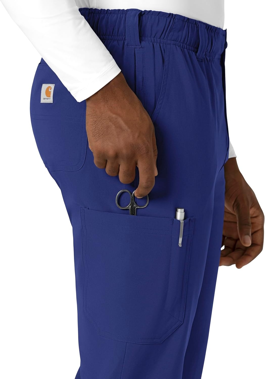 image:imageCarhartt Rugged Flex Ripstop Mens Straight Leg Scrub PantGalaxy Blue