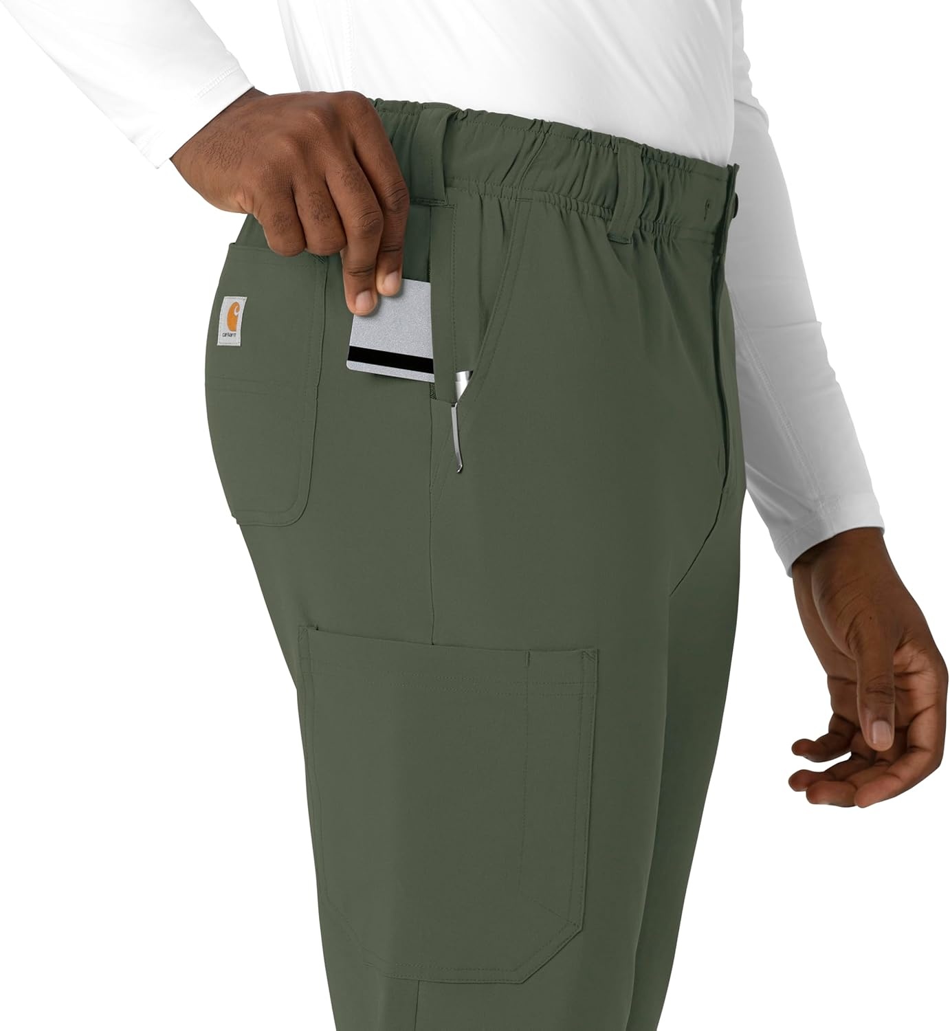 image:imageCarhartt Rugged Flex Ripstop Mens Straight Leg Scrub PantOlive