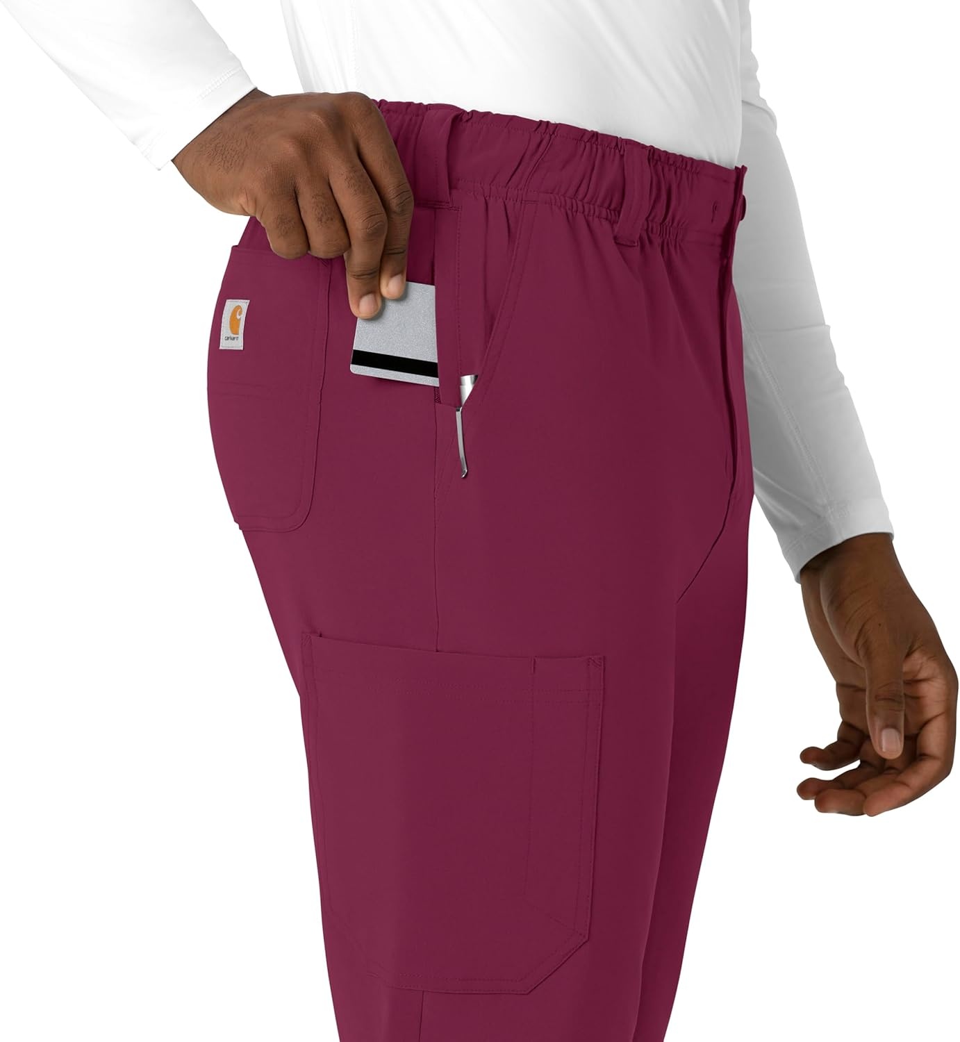 image:imageCarhartt Rugged Flex Ripstop Mens Straight Leg Scrub PantWine