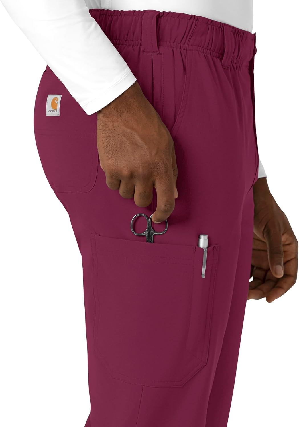 image:imageCarhartt Rugged Flex Ripstop Mens Straight Leg Scrub PantWine