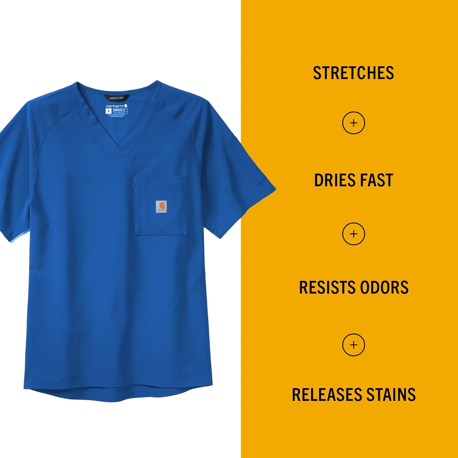 image:imageCarhartt Scrubs C16110 Mens Force CrossFlex Modern Fit Chest PocketRoyal