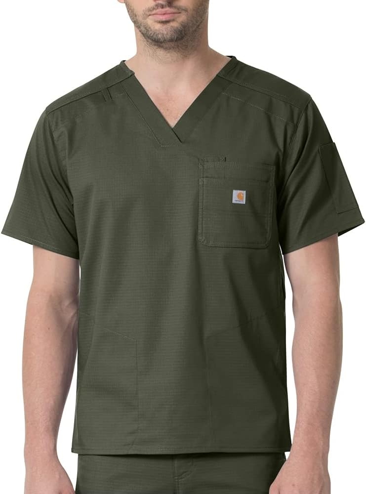 image:imageCarhartt Scrubs C16418 Mens Rugged Flex Modern Fit Ripstop Chest PockOlive