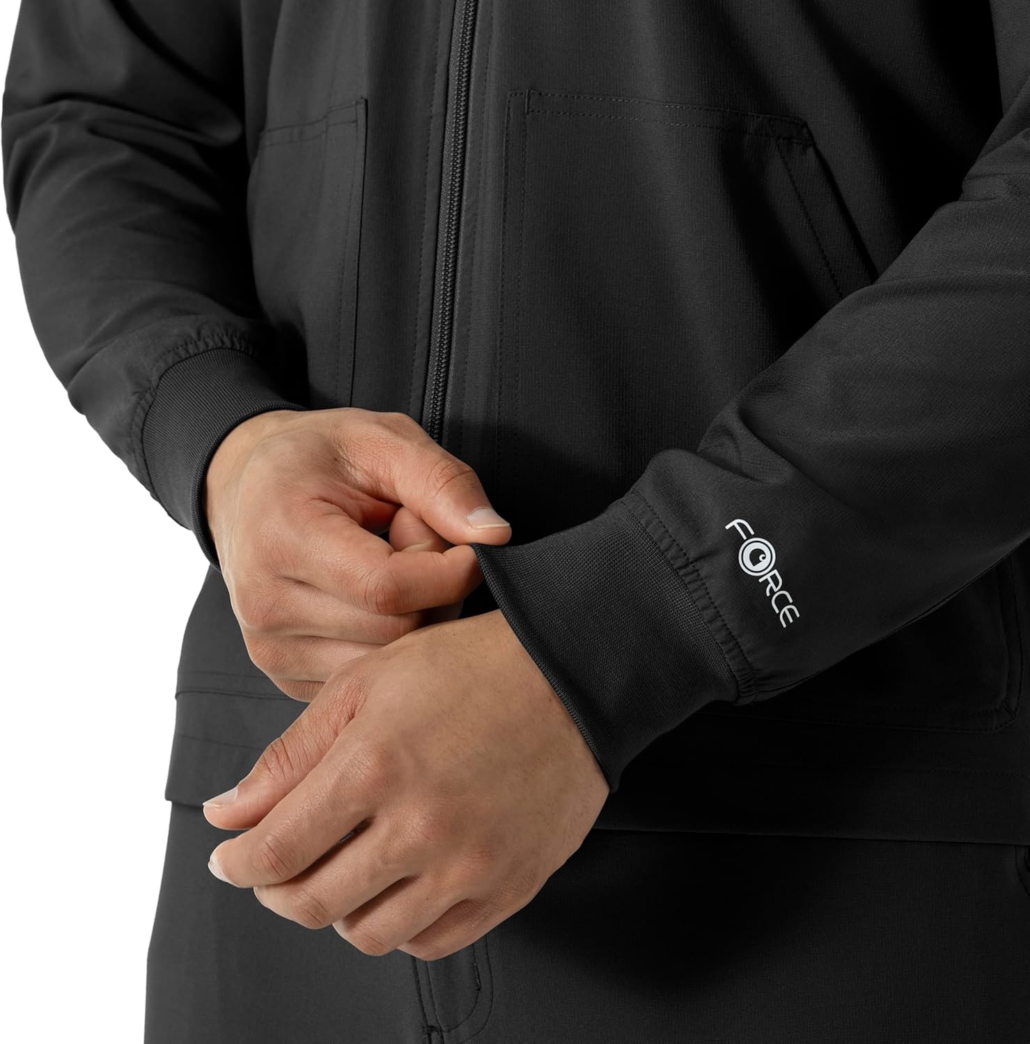 image:imageCarhartt Scrubs C80023 Mens Rugged Flex Modern Fit Bonded Fleece JackBlack