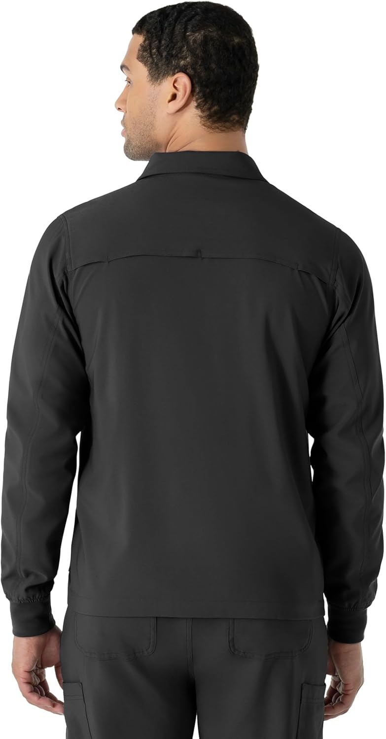 image:imageCarhartt Scrubs C80023 Mens Rugged Flex Modern Fit Bonded Fleece JackBlack