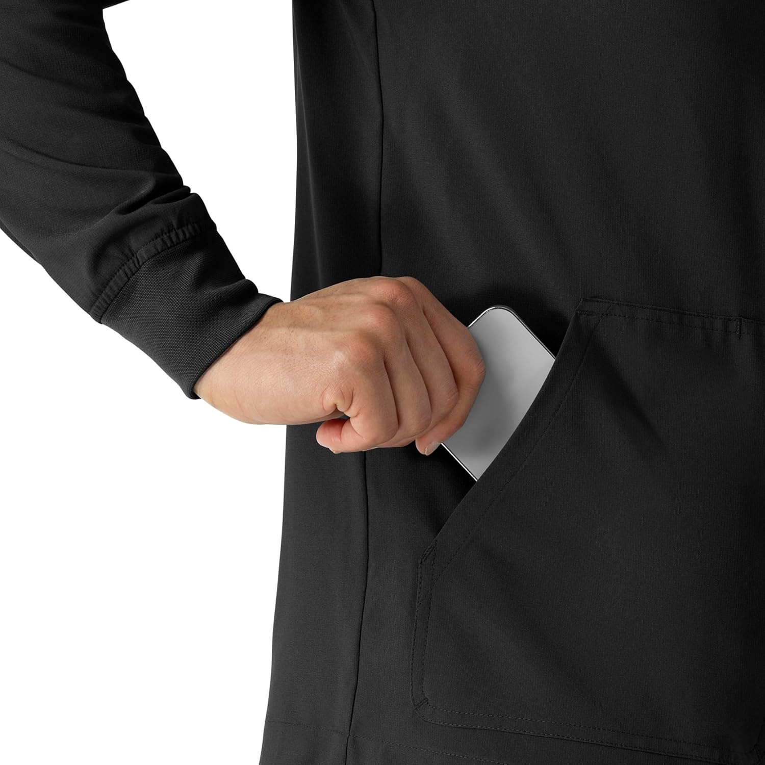 image:imageCarhartt Scrubs C80023 Mens Rugged Flex Modern Fit Bonded Fleece JackBlack
