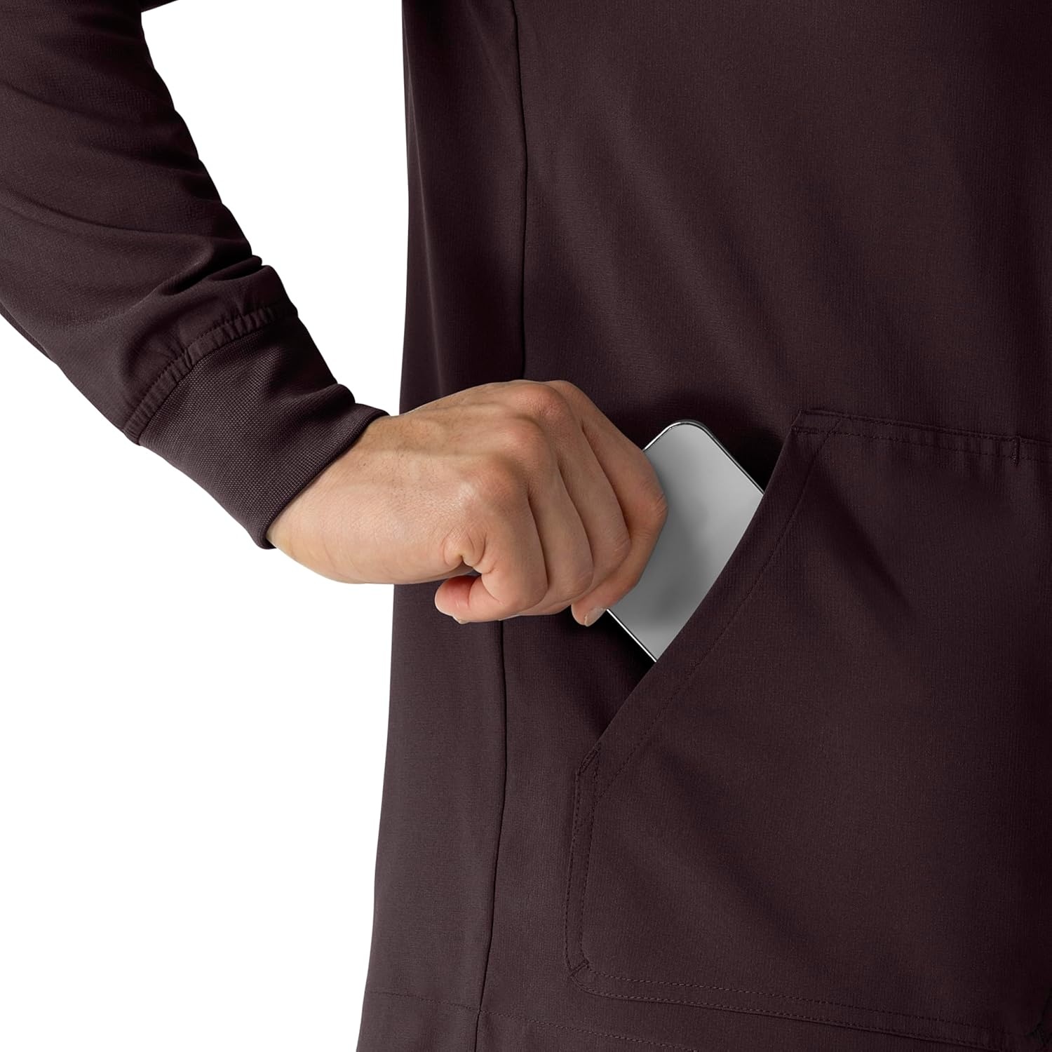 image:imageCarhartt Scrubs C80023 Mens Rugged Flex Modern Fit Bonded Fleece JackDark Sepia