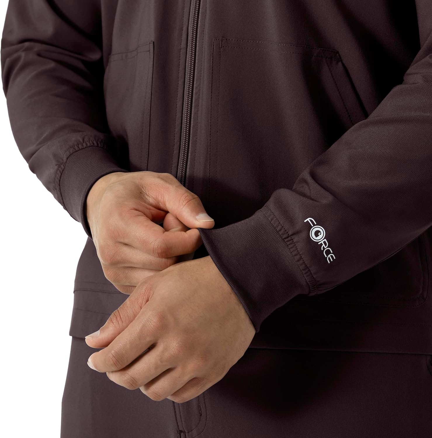 image:imageCarhartt Scrubs C80023 Mens Rugged Flex Modern Fit Bonded Fleece JackDark Sepia