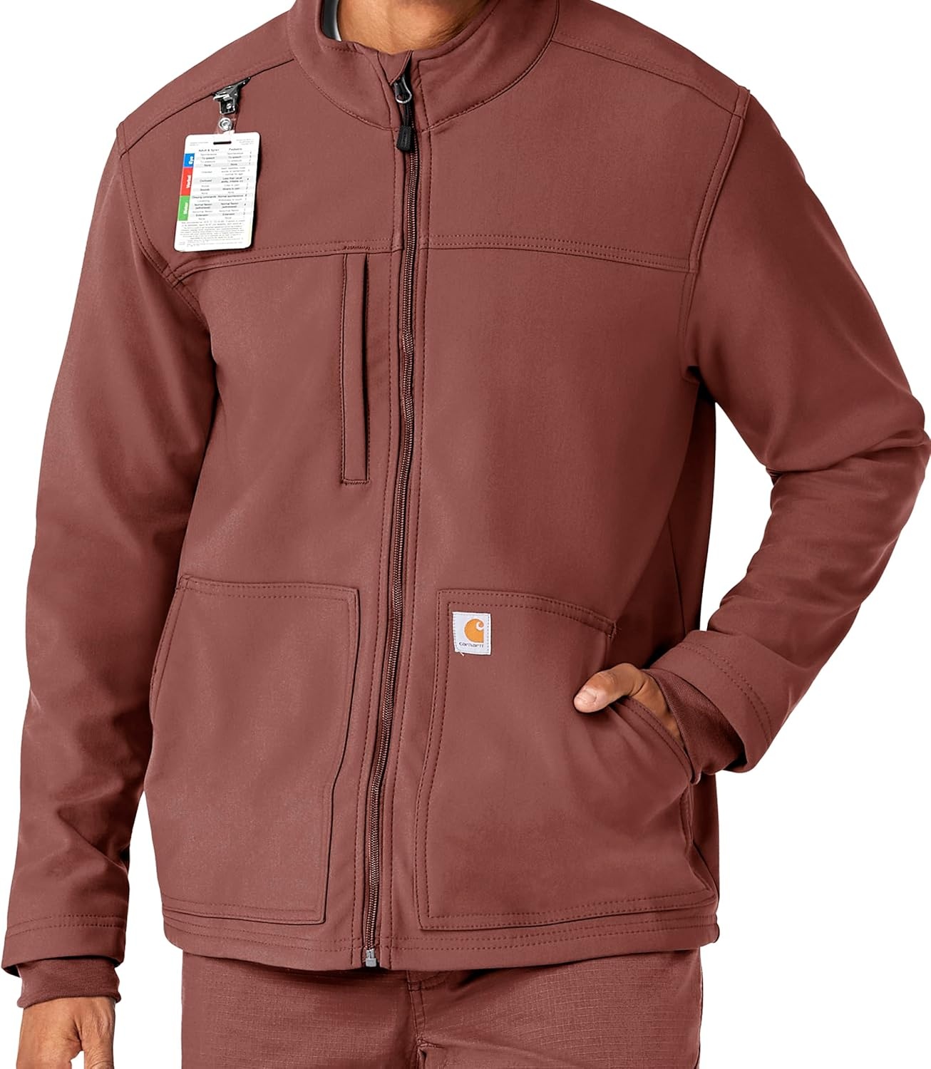 image:imageCarhartt Scrubs C80023 Mens Rugged Flex Modern Fit Bonded Fleece JackSable