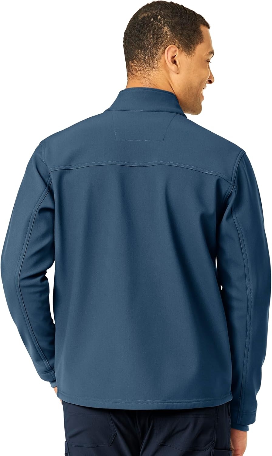 image:imageCarhartt Scrubs C80023 Mens Rugged Flex Modern Fit Bonded Fleece JackStorm Blue