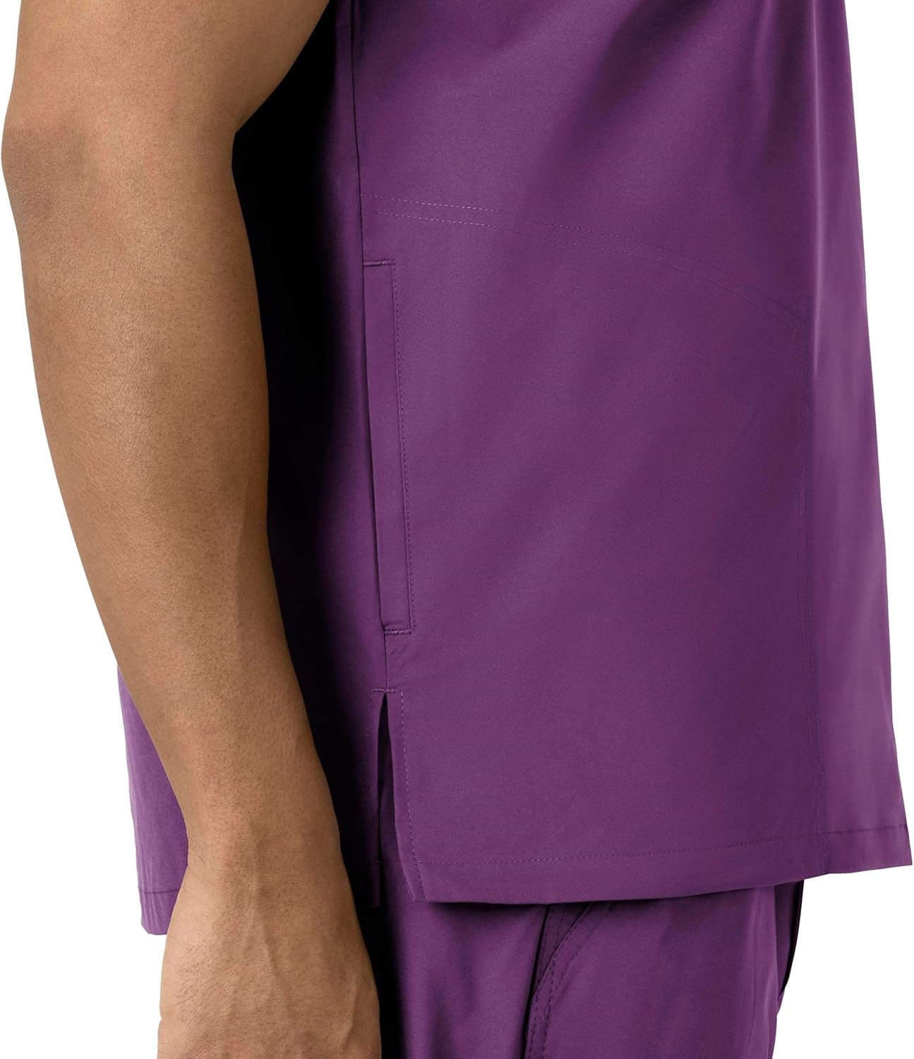 image:imageCarhartt Scrubs for Men Force CrossFlex Henley Tops with 3 PocketsEggplant