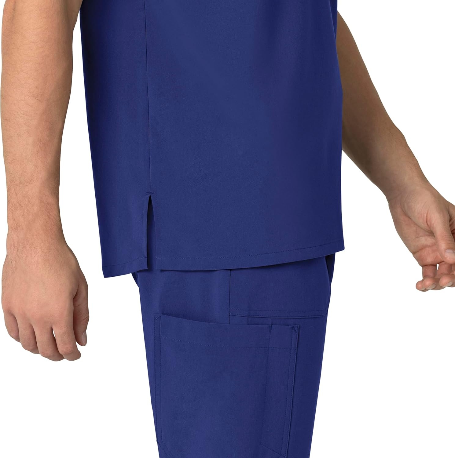 image:imageCarhartt Scrubs for Men Force CrossFlex Henley Tops with 3 PocketsGalaxy Blue