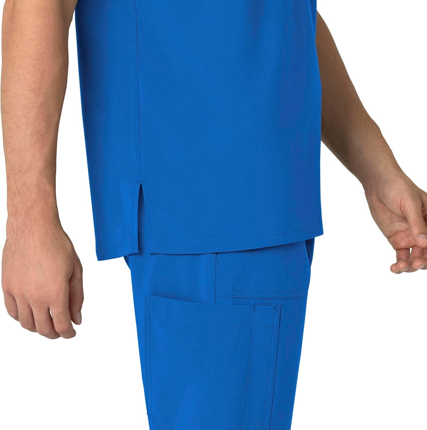 image:imageCarhartt Scrubs for Men Force CrossFlex Henley Tops with 3 PocketsRoyal