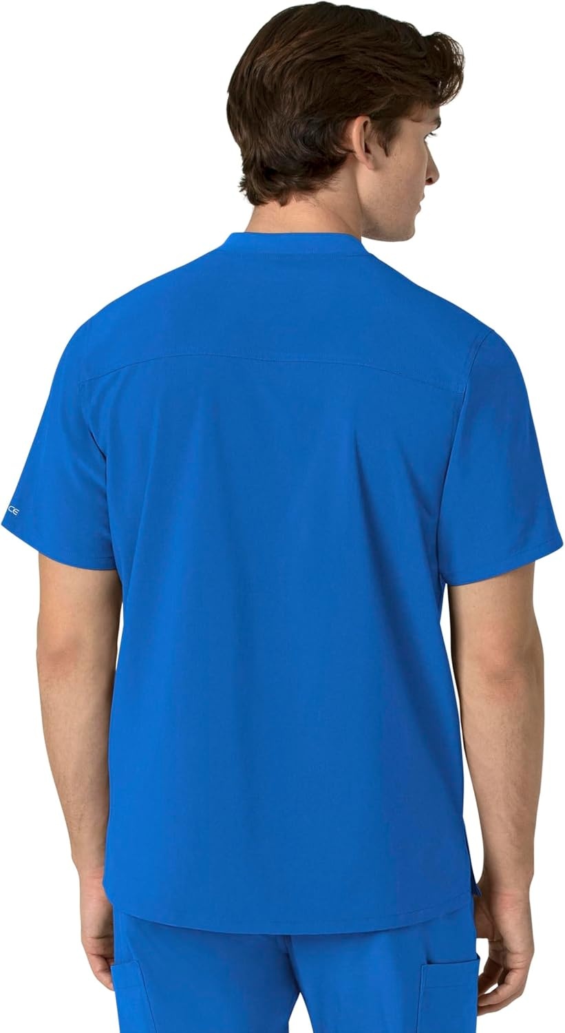 image:imageCarhartt Scrubs for Men Force CrossFlex Henley Tops with 3 PocketsRoyal