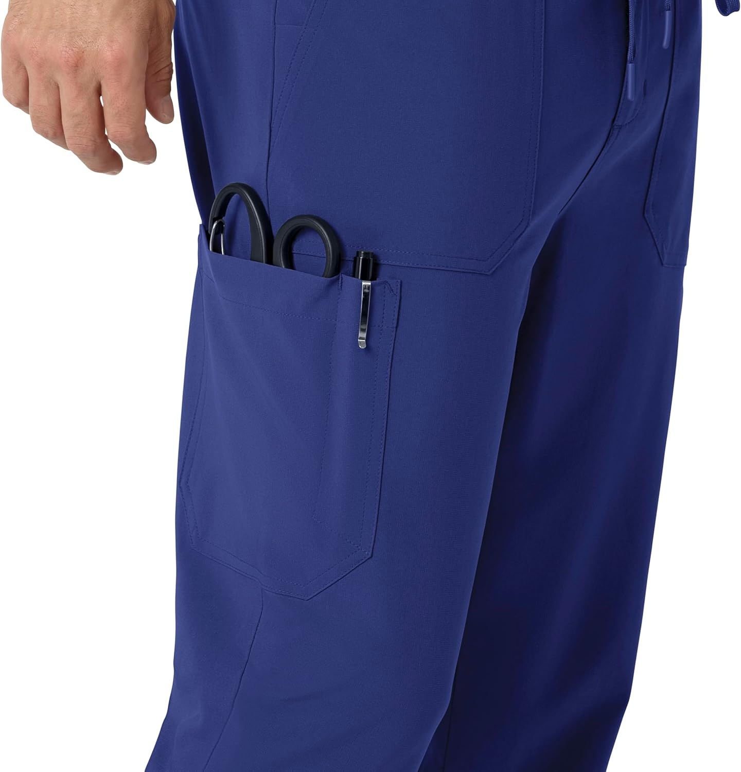 image:imageCarhartt Scrubs for Men Force CrossFlex Joggers Pants with Drawstring and 7 PocketsGalaxy Blue