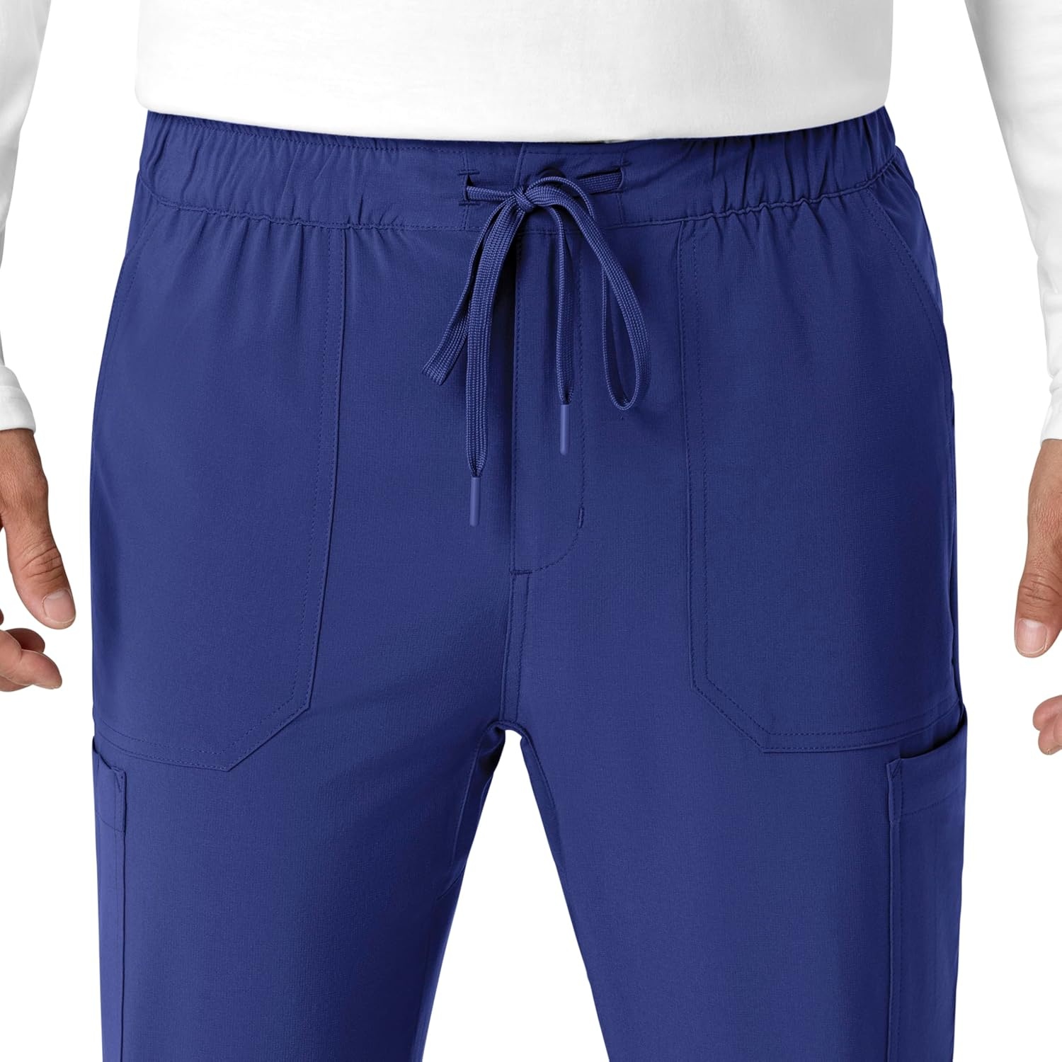 image:imageCarhartt Scrubs for Men Force CrossFlex Joggers Pants with Drawstring and 7 PocketsGalaxy Blue