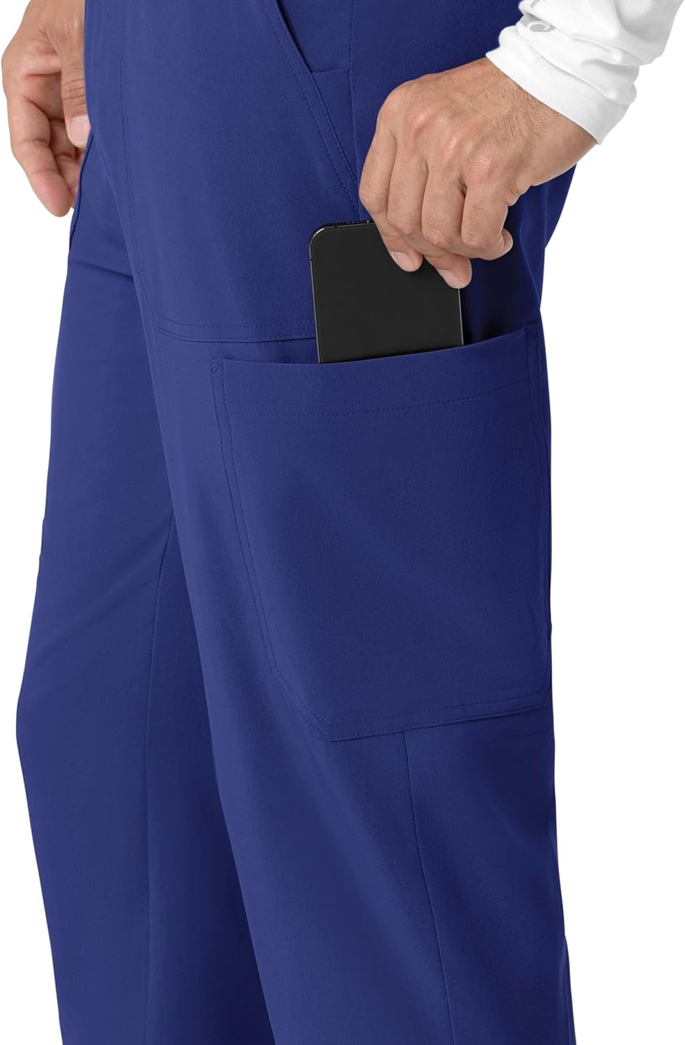image:imageCarhartt Scrubs for Men Force CrossFlex Joggers Pants with Drawstring and 7 PocketsGalaxy Blue