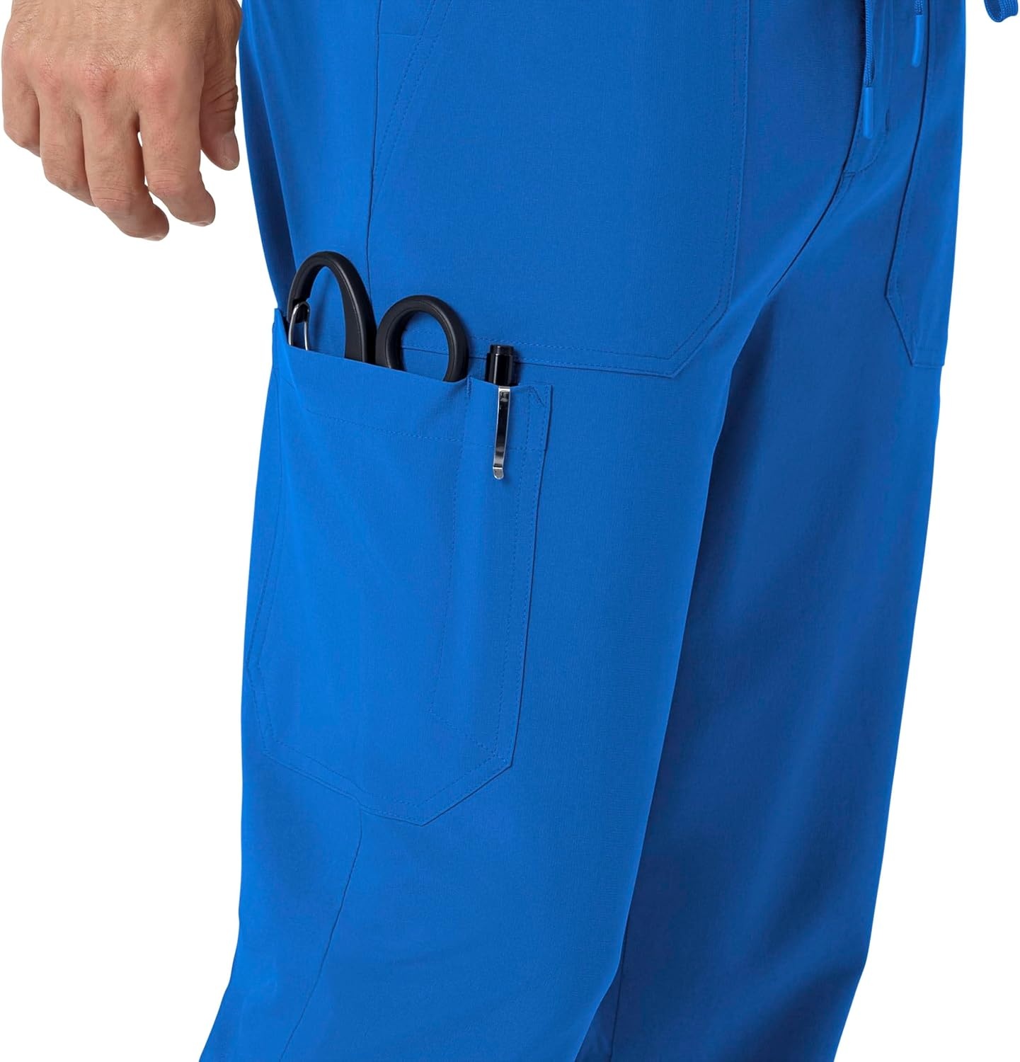 image:imageCarhartt Scrubs for Men Force CrossFlex Joggers Pants with Drawstring and 7 PocketsRoyal