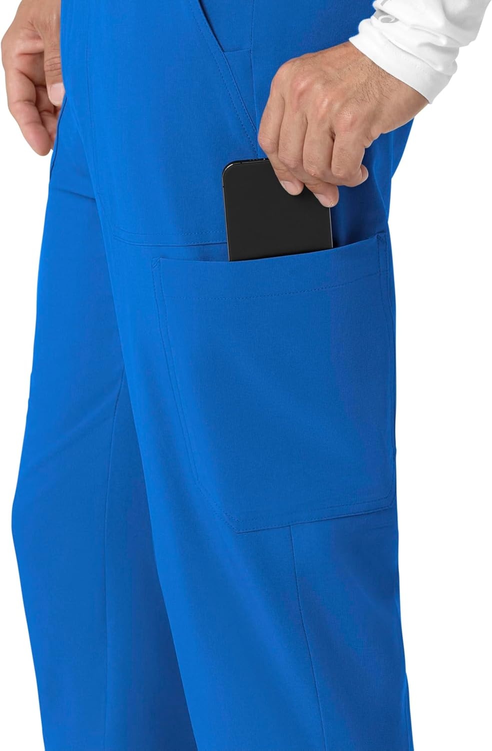 image:imageCarhartt Scrubs for Men Force CrossFlex Joggers Pants with Drawstring and 7 PocketsRoyal