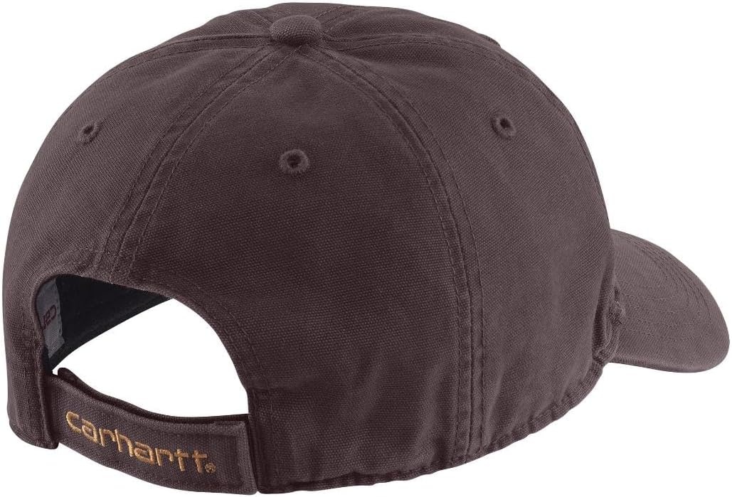 image:imageCarhartt mens Canvas Cap CloseoutDark Sepia