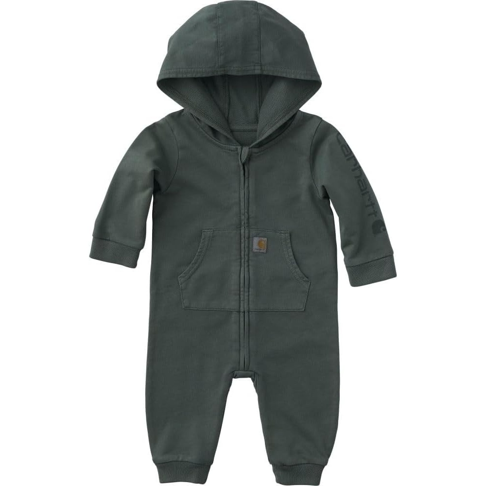 image:imageCarhartt Baby Long Sleeve ReEngineered Garment Dye Hooded CoverallLaurel Wreath Wash