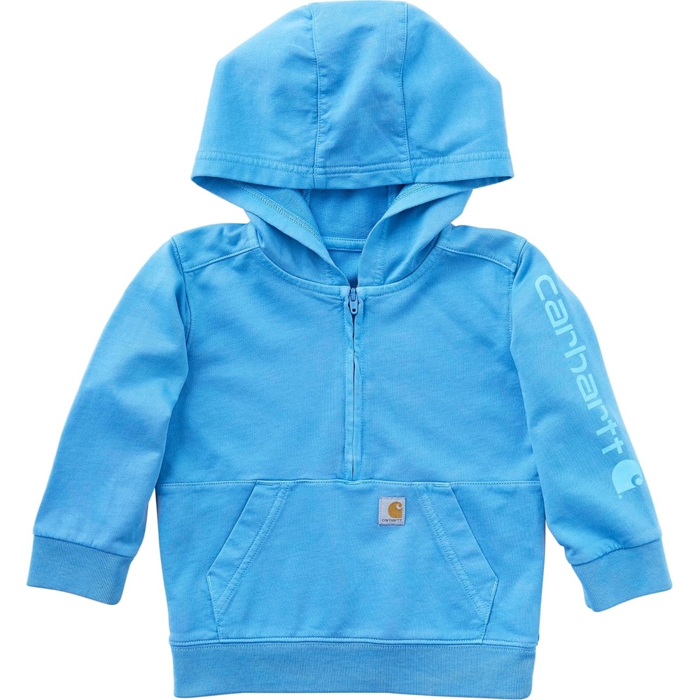 image:imageCarhartt Boys Long Sleeve ReEngineered Garment Dye HalfZip SweatshirtAzure Blue