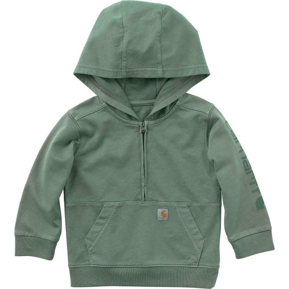 image:imageCarhartt Boys Long Sleeve ReEngineered Garment Dye HalfZip SweatshirtLaurel Wreath Wash