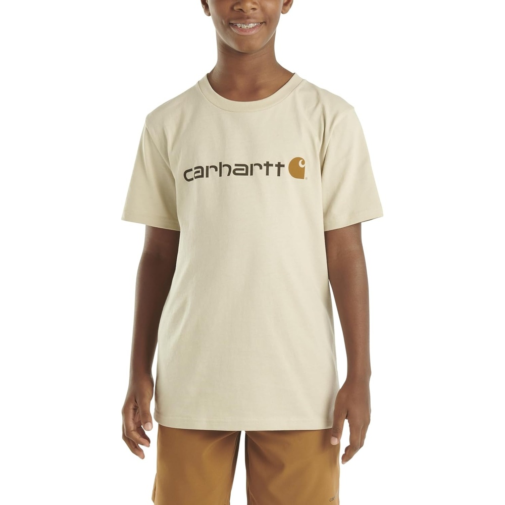 image:imageCarhartt Boys Short Sleeve Logo TShirtSand