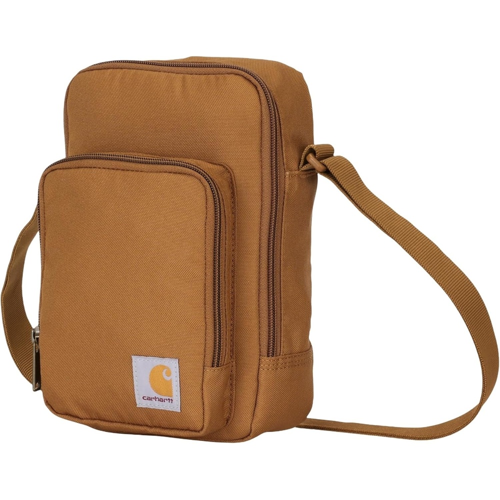 image:imageCarhartt Crossbody Zip Bag Durable Adjustable Crossbody Bag with Zipper Closure for Men and WomenCarhartt Brown