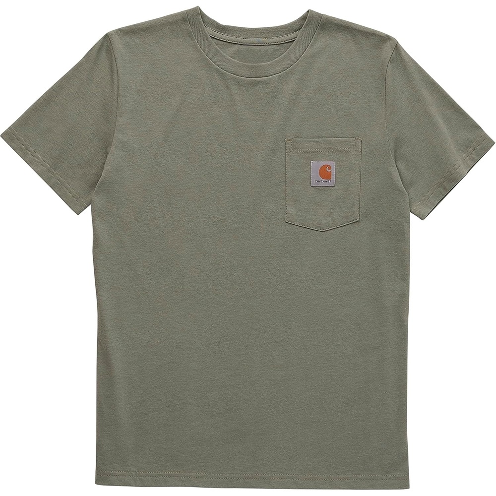 image:imageCarhartt Kids CA6375 ShortSleeve Pocket TShirt BoysJade Heather
