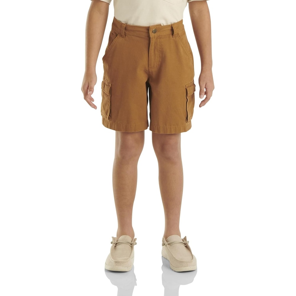 image:imageCarhartt Kids CH8320 Canvas Cargo Work Short BoysBrown