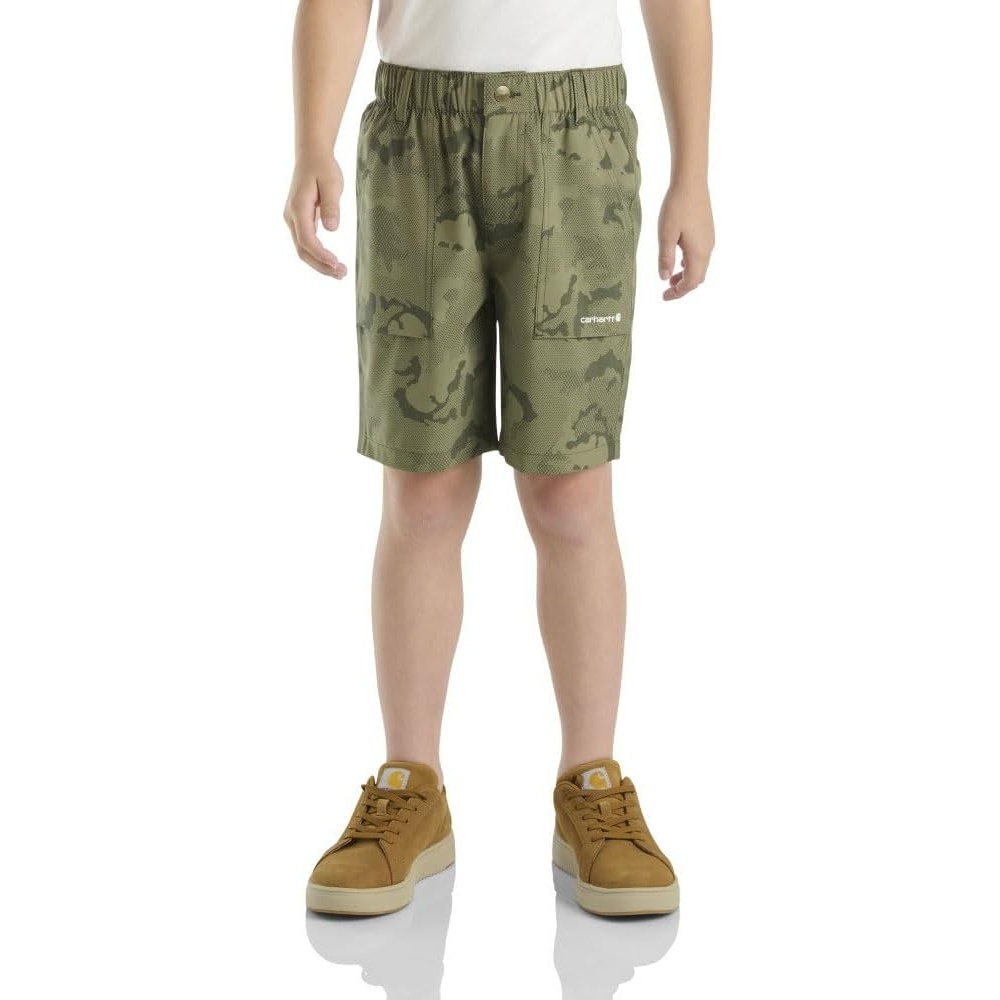 image:imageCarhartt Kids CH8337 LWD Camo Short BoysOlive