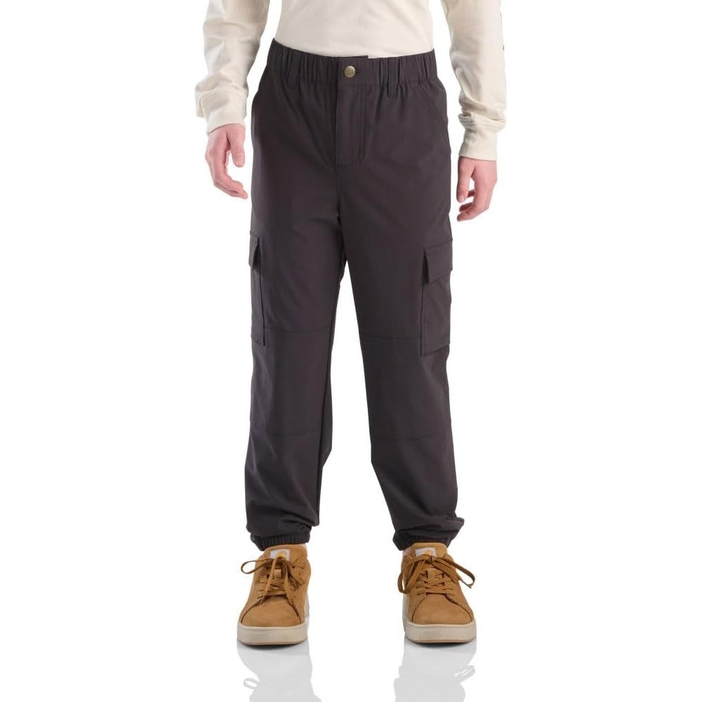 image:imageCarhartt Kids CK8456 Rugged Flex Loose Fit Cargo Jogger BoysCaviar Black