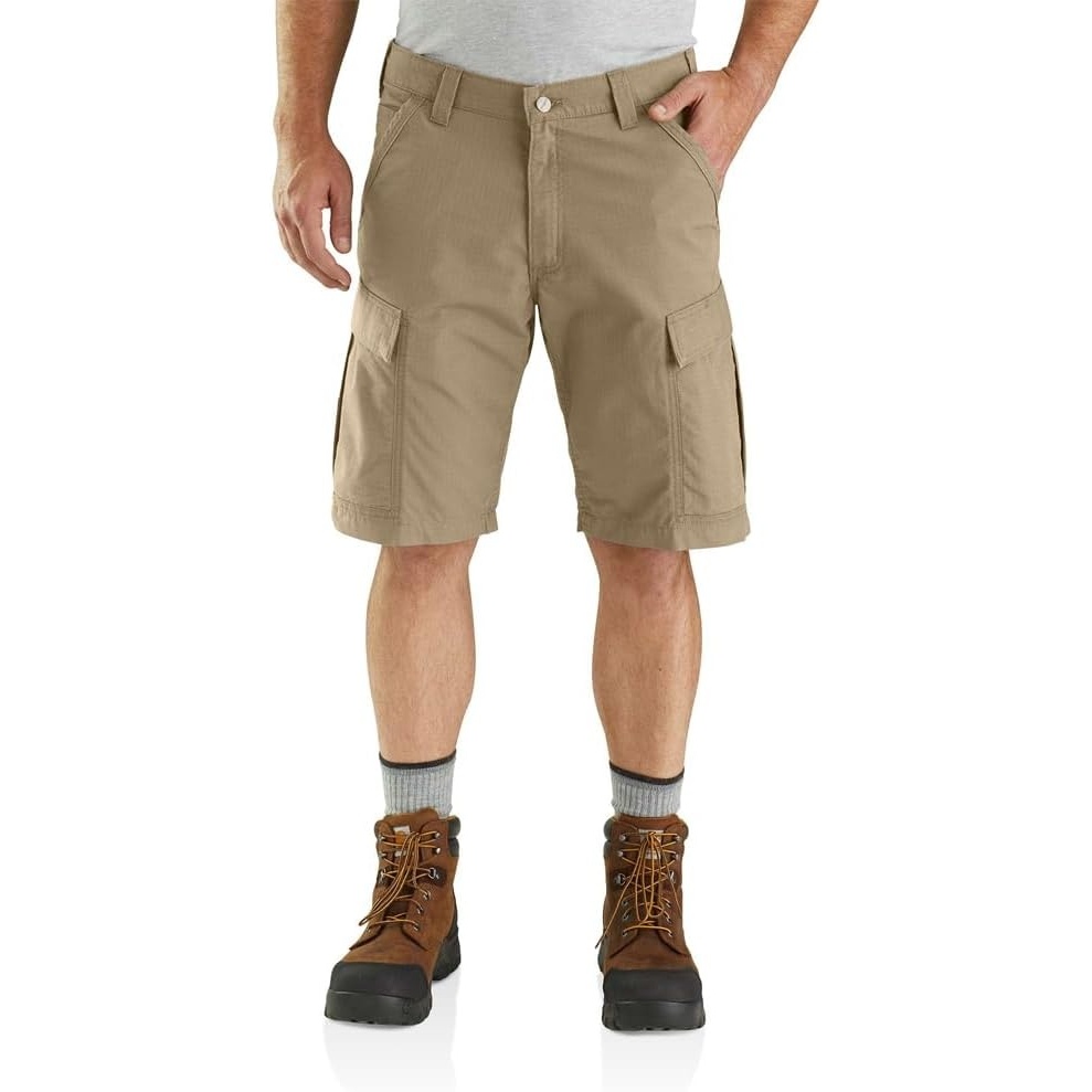 image:imageCarhartt Mens 103543 Force Relaxed Fit Ripstop Cargo Work ShortDark Khaki