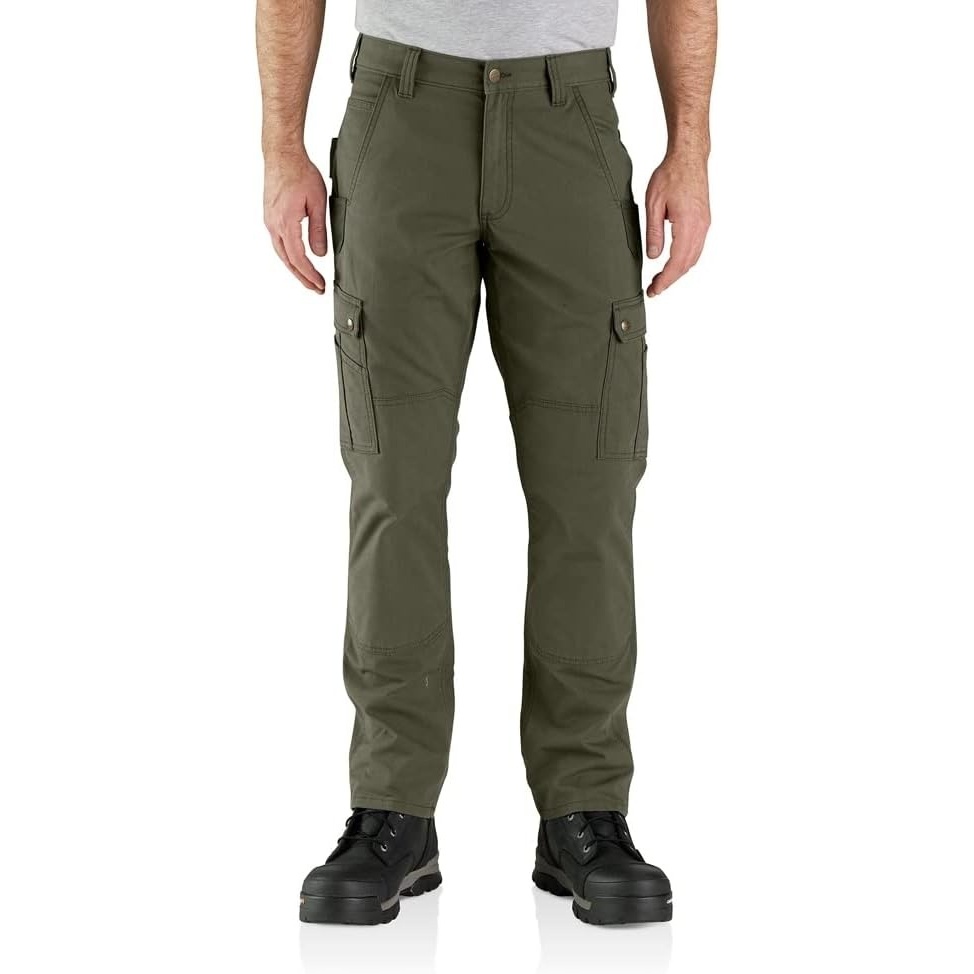 image:imageCarhartt Mens 105461 Rugged Flex Relaxed Fit Ripstop Cargo Work PantBasil