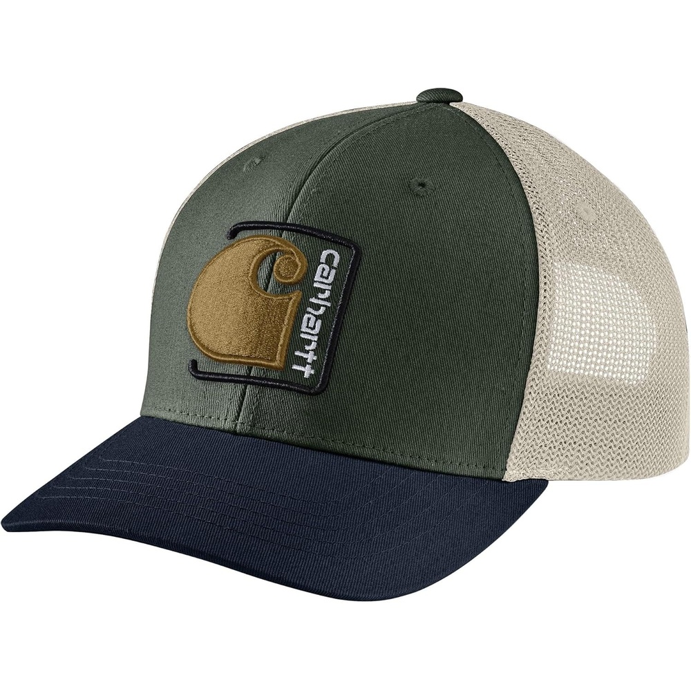 image:imageCarhartt Mens Canvas MeshBack C Patch CapForestry Green