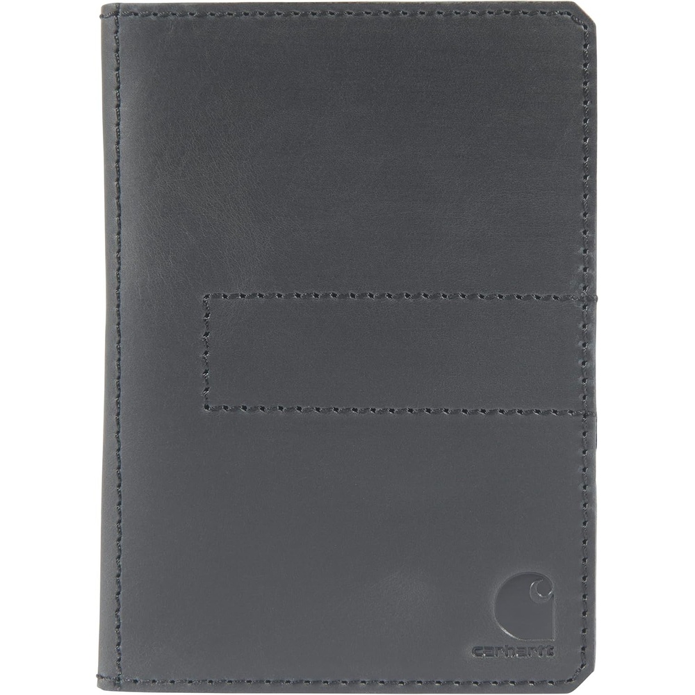 image:imageCarhartt Mens Craftsman Leather Wallets Available in Multiple Styles and Colors Brown Front PocketBlack Notebook
