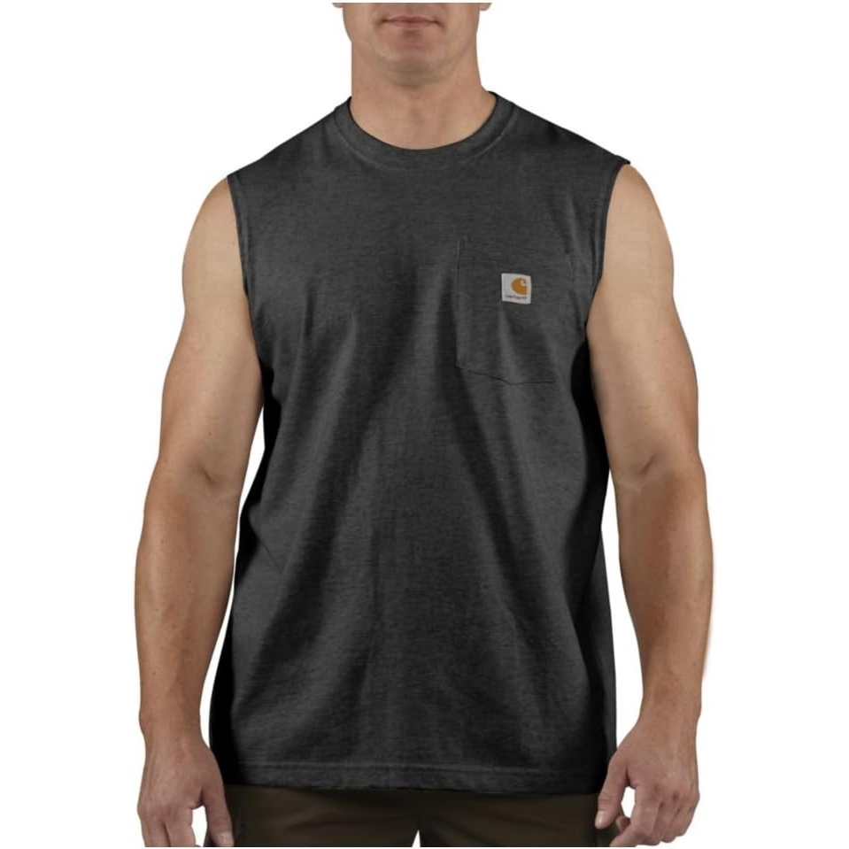 image:imageCarhartt Mens Dearborn Relaxed Sleeveless TShirtBlack
