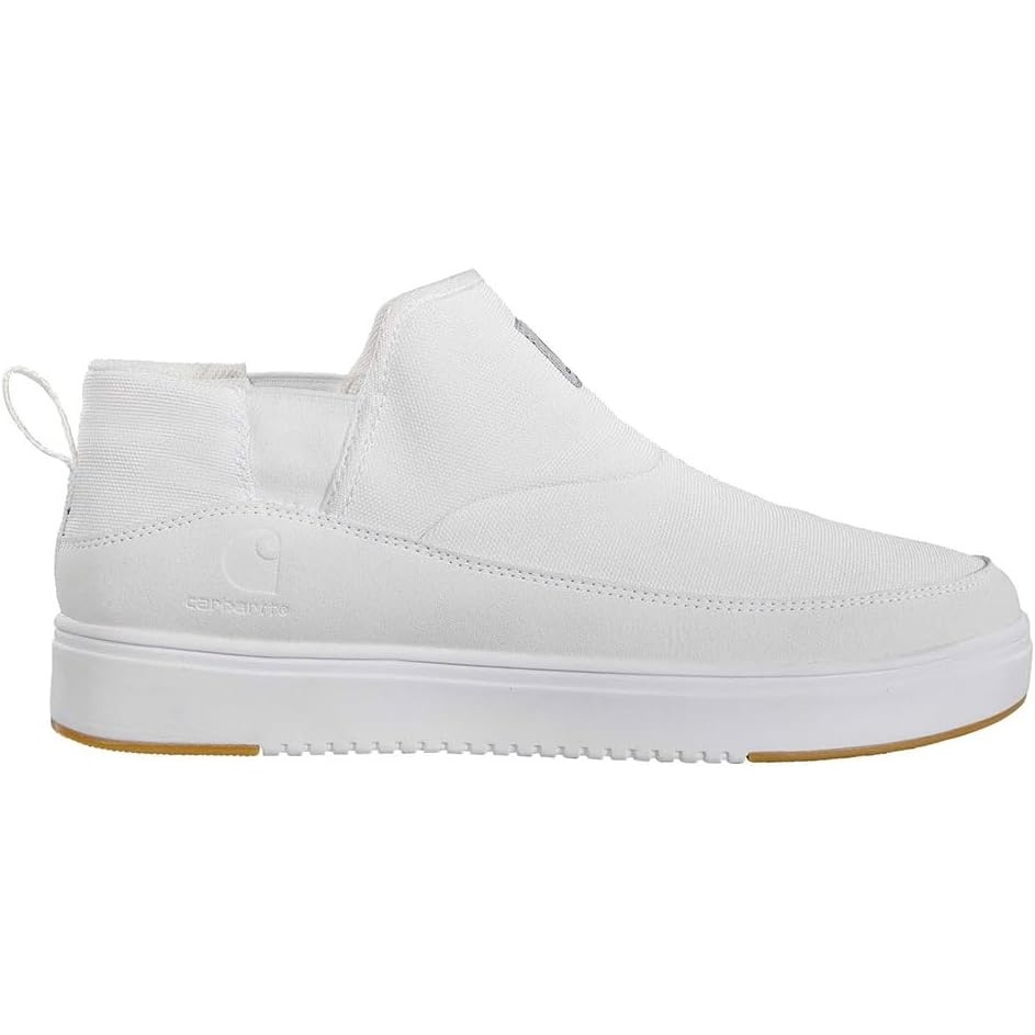 image:imageCarhartt Mens Detroit Canvas Mid SlipOn Sneaker  FastDry Lining TecTuff Soft Toe EH RatedWhite
