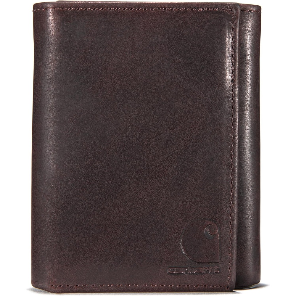 image:imageCarhartt Mens Durable Leather Wallets Available in Multiple StylesTrifold