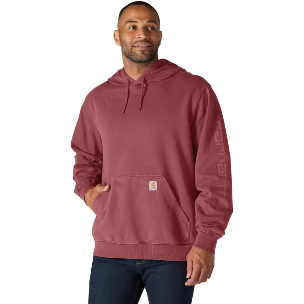 image:imageCarhartt Mens Durham Garment Dyed Logo SweatshirtAmber Terrain
