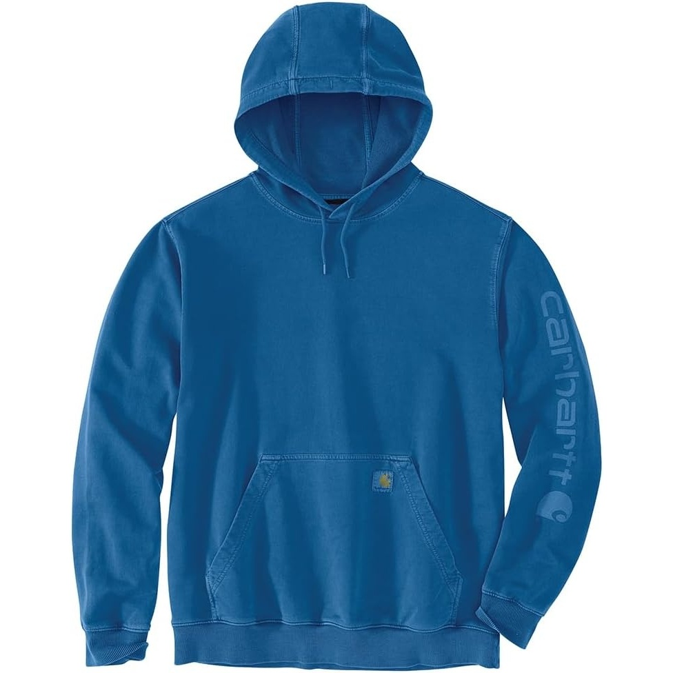 image:imageCarhartt Mens Durham Garment Dyed Logo SweatshirtDeep Lagoon