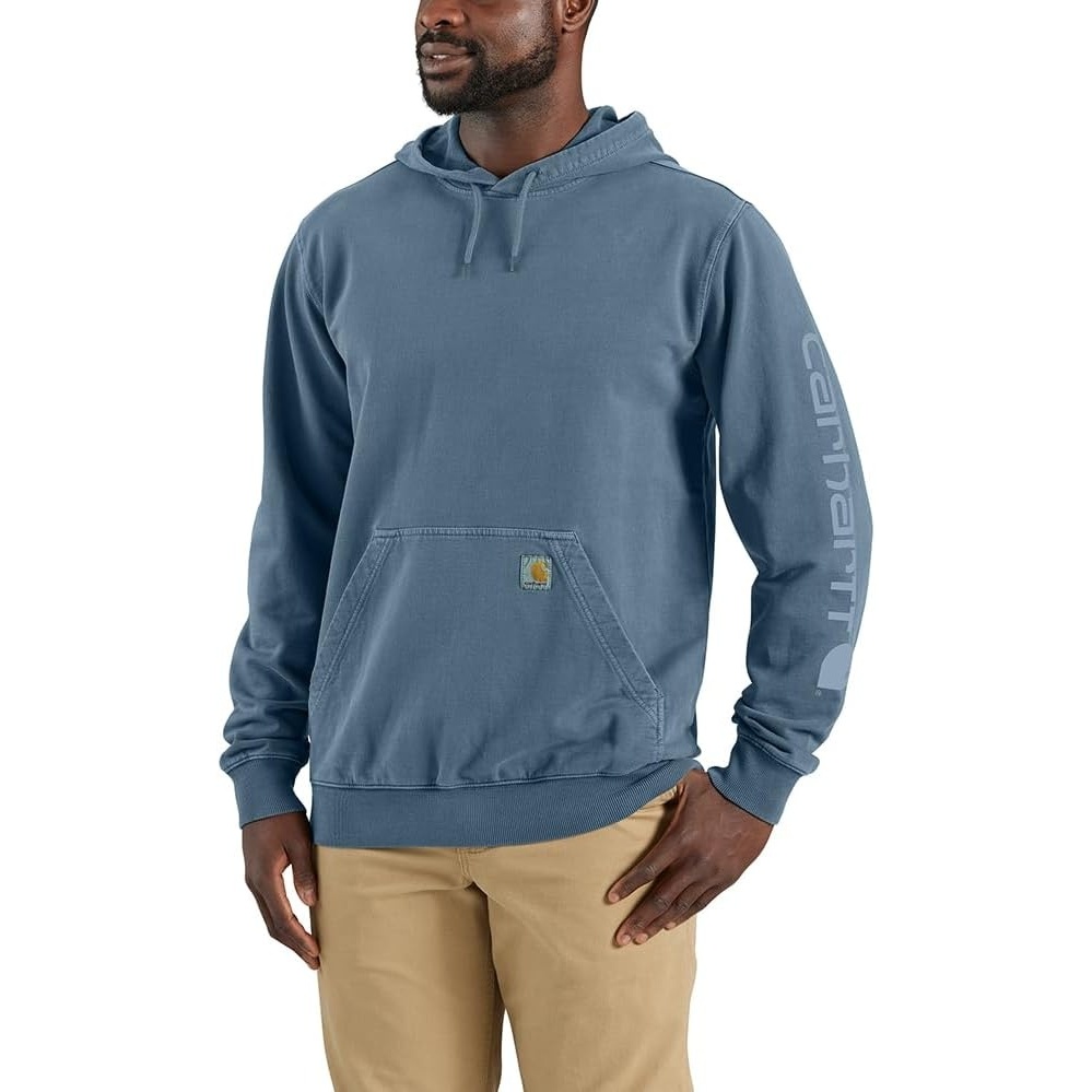 image:imageCarhartt Mens Durham Garment Dyed Logo SweatshirtThundercloud