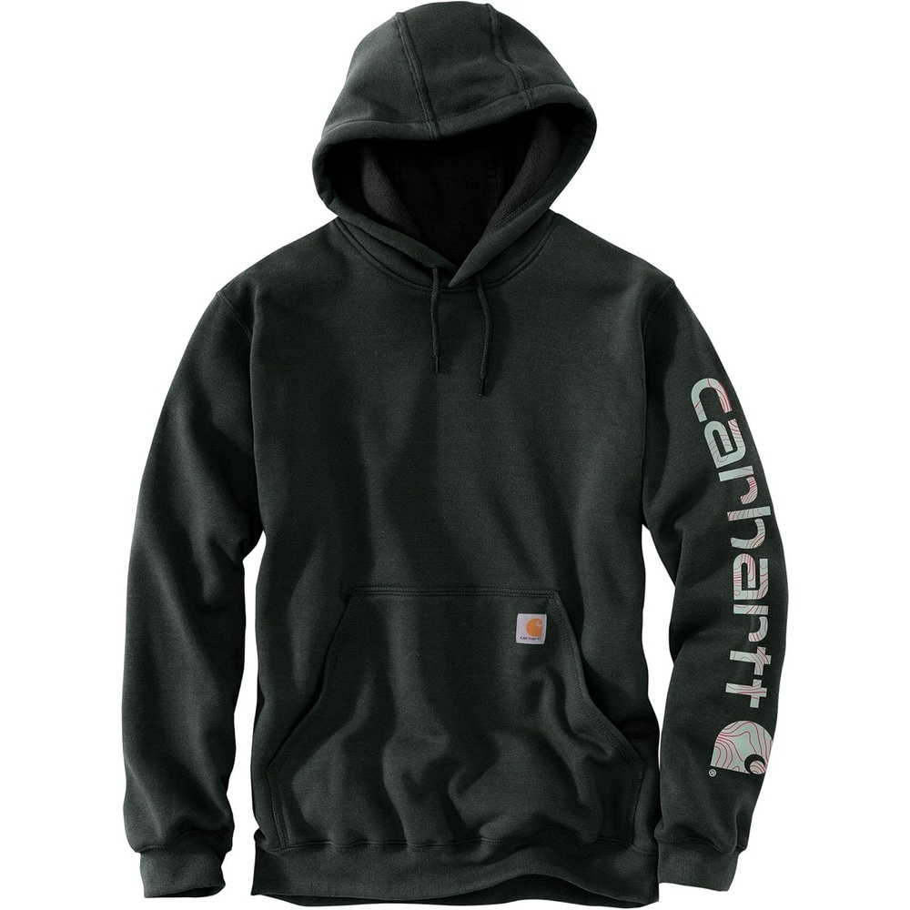 image:imageCarhartt Mens Iconic K288 Logo Sweatshirt CloseoutBlackBig Sky