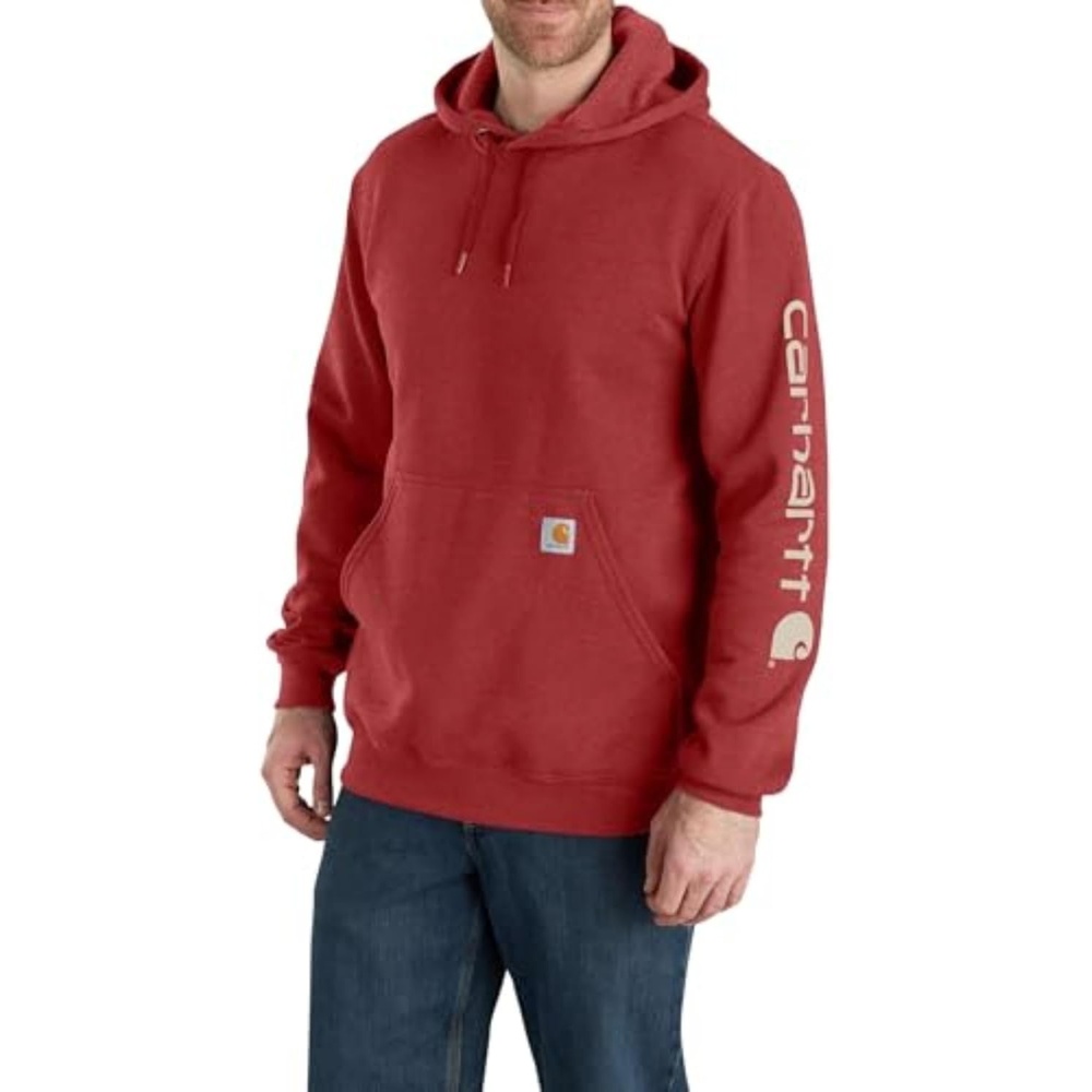 image:imageCarhartt Mens Iconic K288 Logo Sweatshirt CloseoutCrabapple Heather