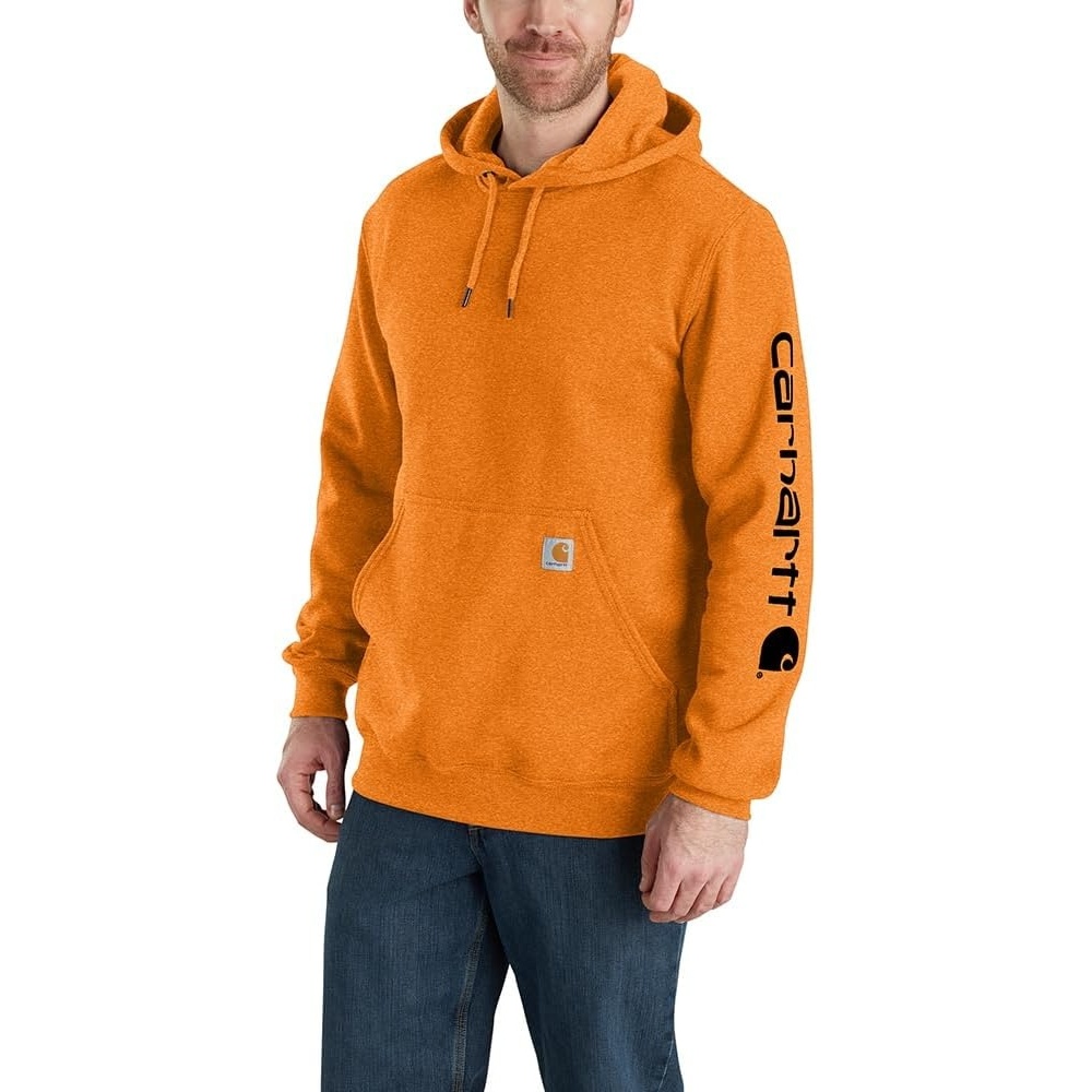 image:imageCarhartt Mens Iconic K288 Logo Sweatshirt CloseoutMarmalade Heather