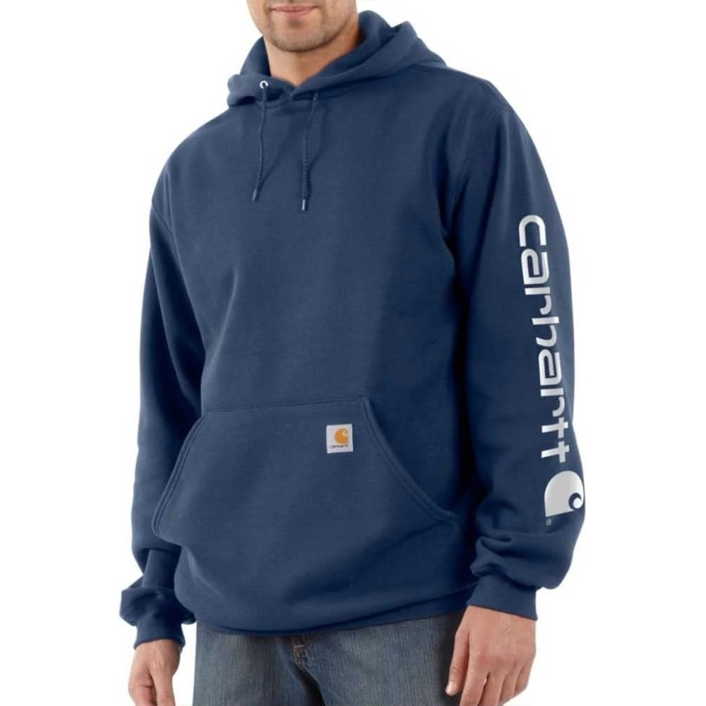 image:imageCarhartt Mens Iconic K288 Logo Sweatshirt CloseoutNew Navy