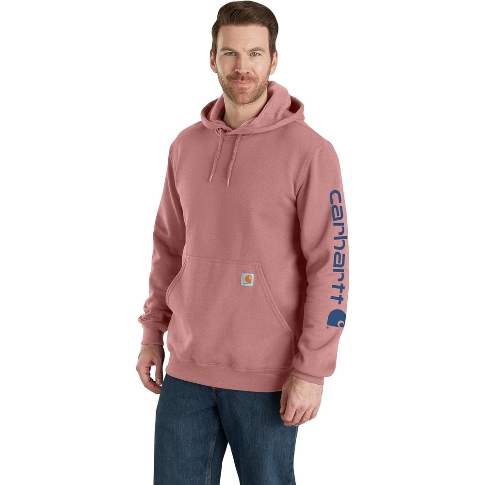 image:imageCarhartt Mens Iconic K288 Logo Sweatshirt CloseoutRose Tint