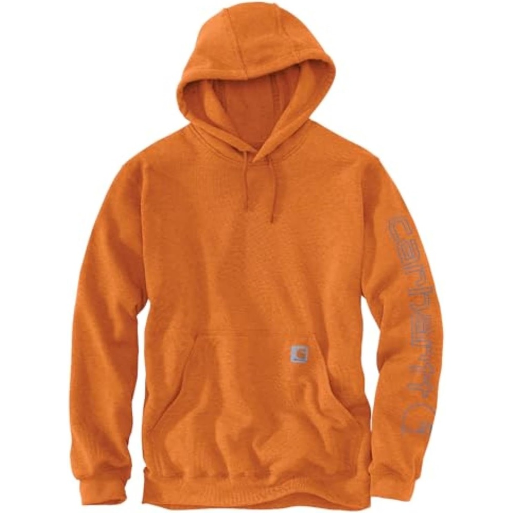 image:imageCarhartt Mens Iconic K288 Logo Sweatshirt CloseoutRust Heather