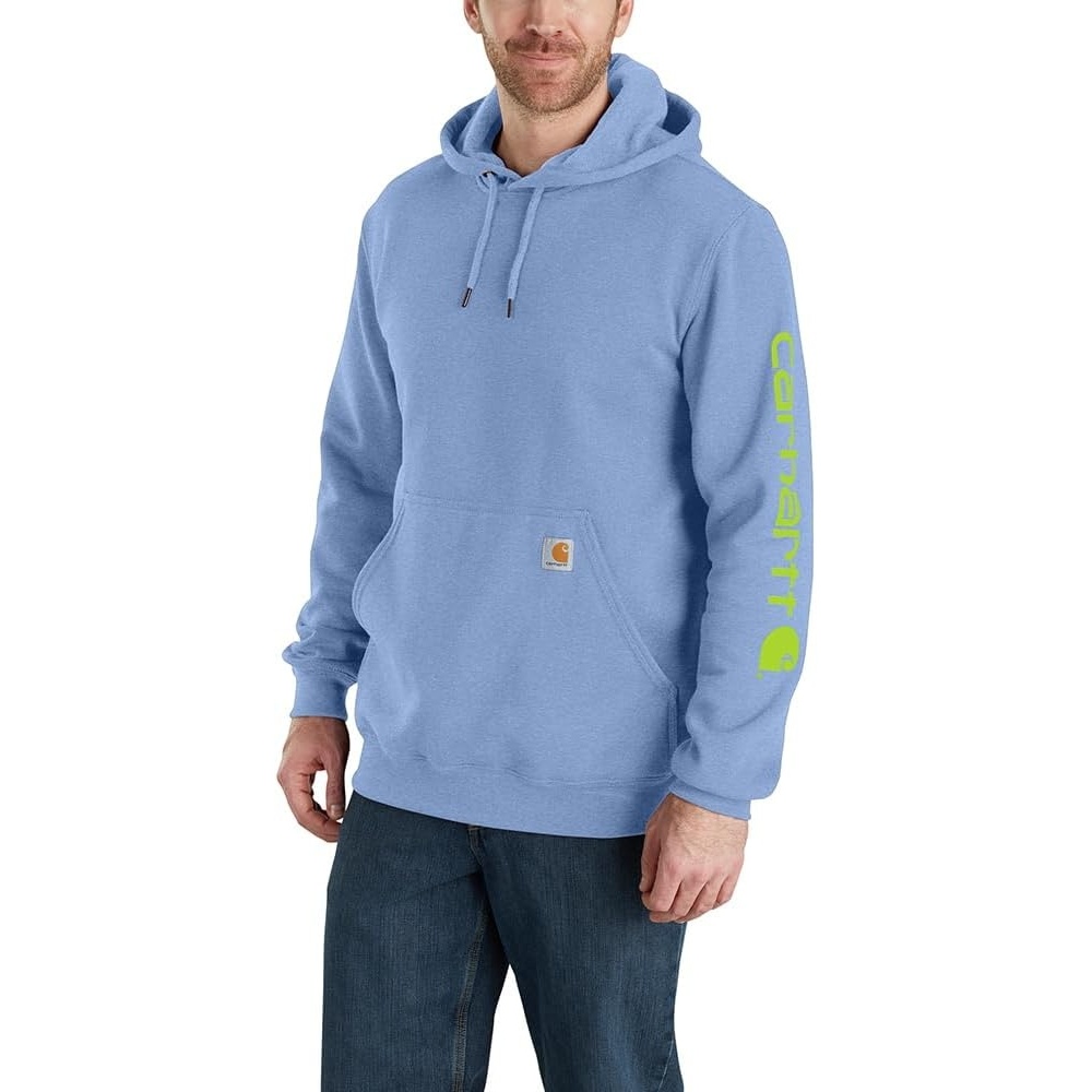 image:imageCarhartt Mens Iconic K288 Logo Sweatshirt CloseoutSkystone